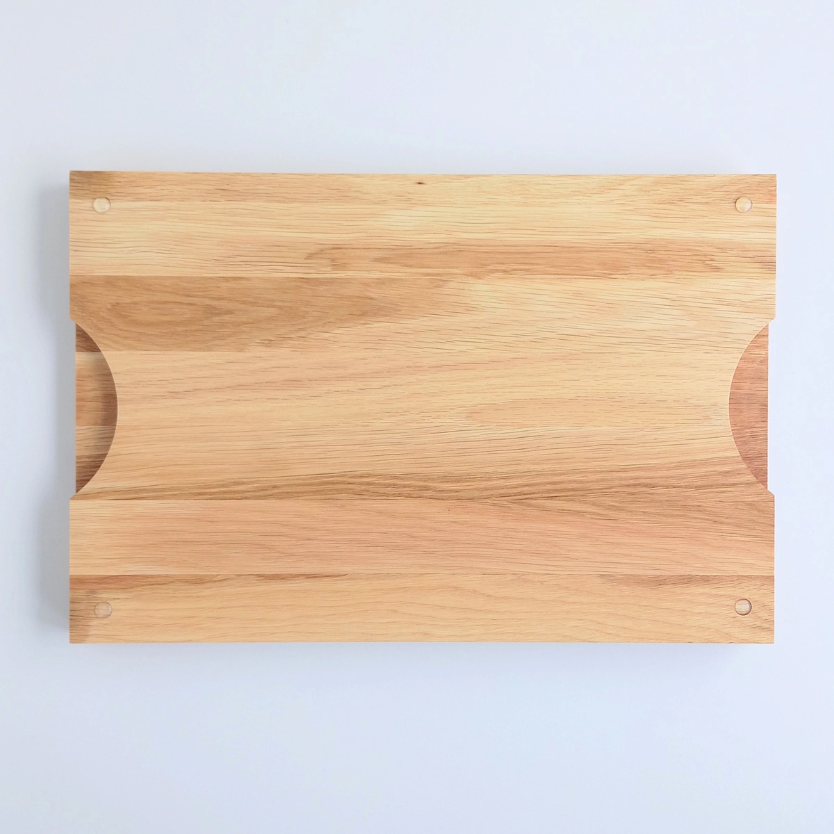 Planche à découper épaisse chêne massif 45×30×3cm – Usage intensif, finition cire dure